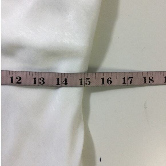 LULU'S SZ M Slinking Out Loud White Satin Side Button Slip Midi Dress NEW B85 - Picture 9 of 11